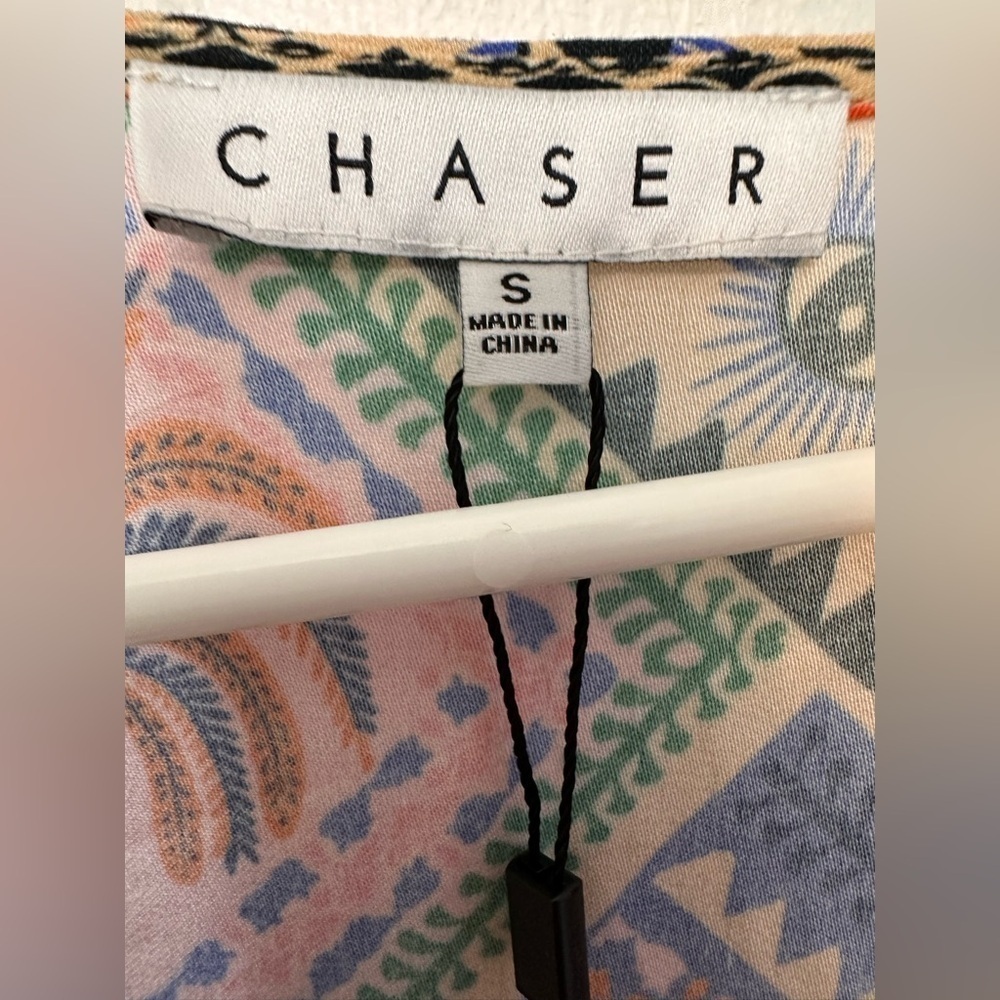 Chaser Heirloom Woven Sophia Maxi Printed Wrap Dress NWT - Picture 7 of 11